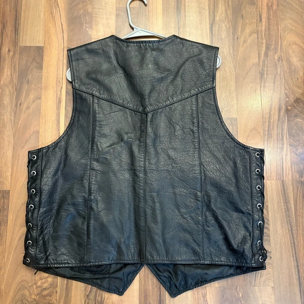 Vintage Leather Headquarters Vest